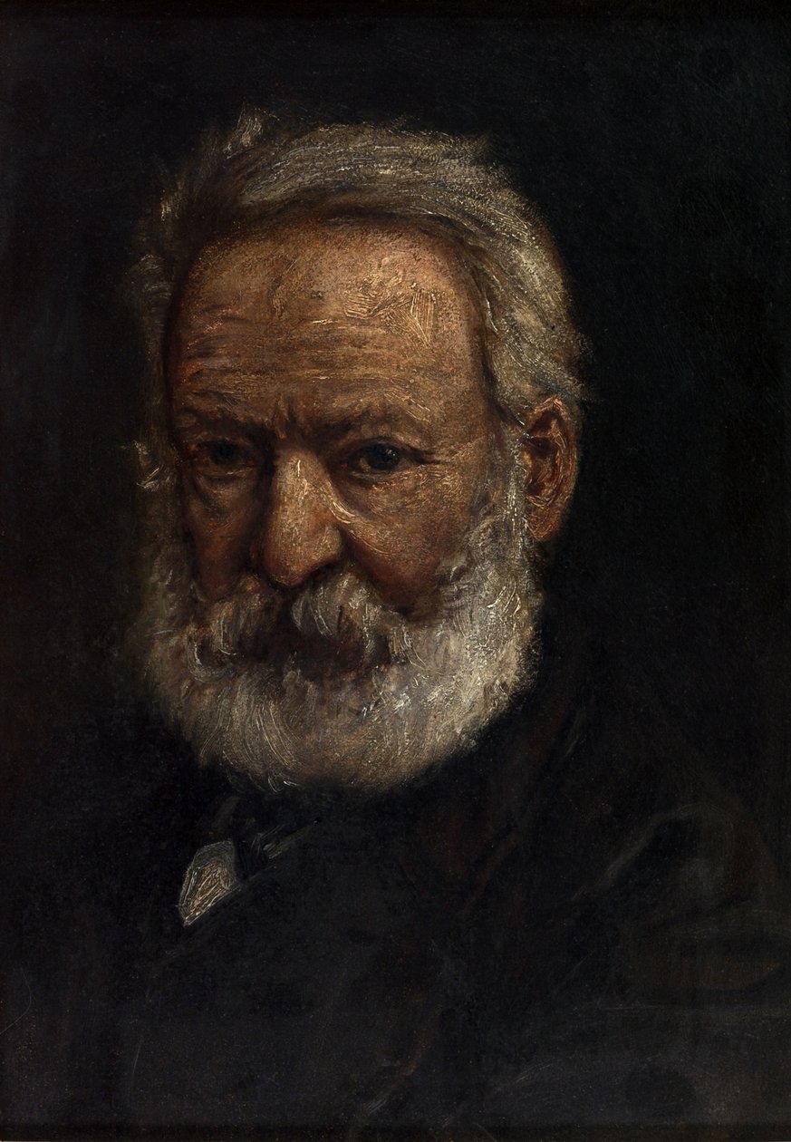 Franska:  Porträtt av Victor Hugo av anonymous 