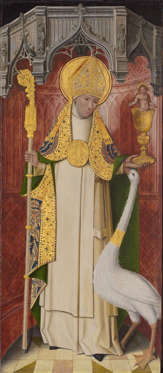 Franska: Retable de la Chartreuse Saint-Honoré de Thuison-lès-Abbeville: Saint Hugues Altartavla från Thuison-les-Abbeville: Saint Hugh of Lincoln av anonymous 