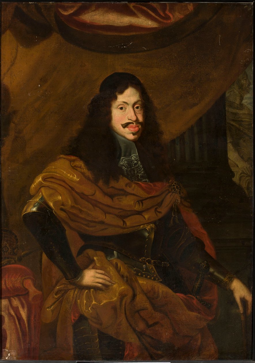 Porträtt av kejsar Leopold I Habsburg (1640-1705) av anonymous 