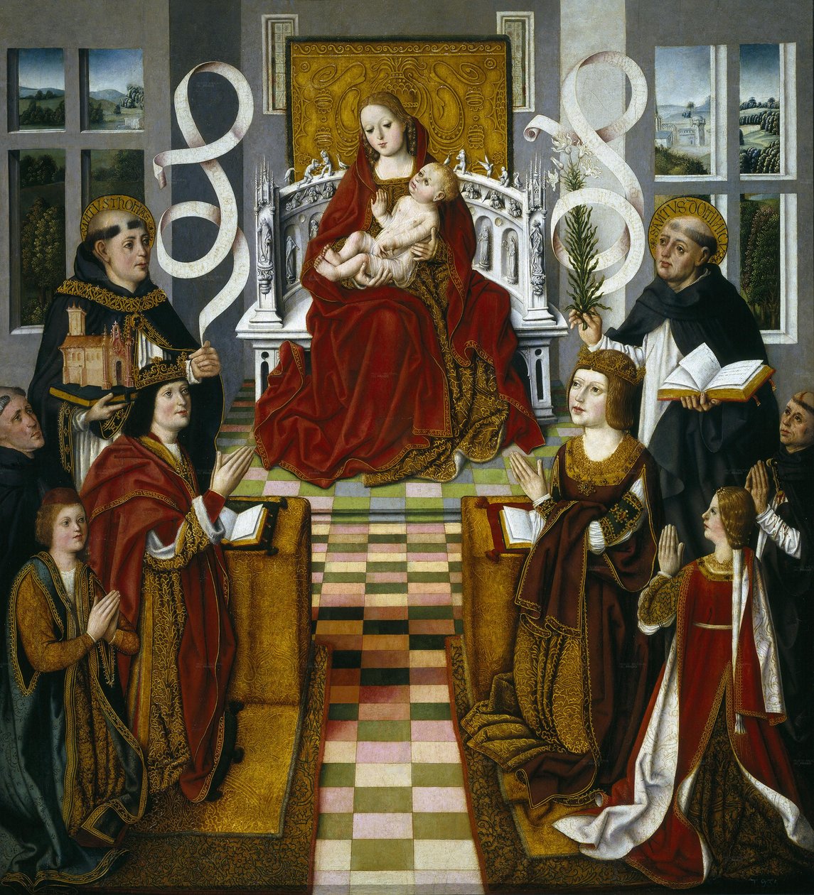 Spanska:  La Virgen de los Reyes Católicos De katolska monarkernas madonna av anonymous 