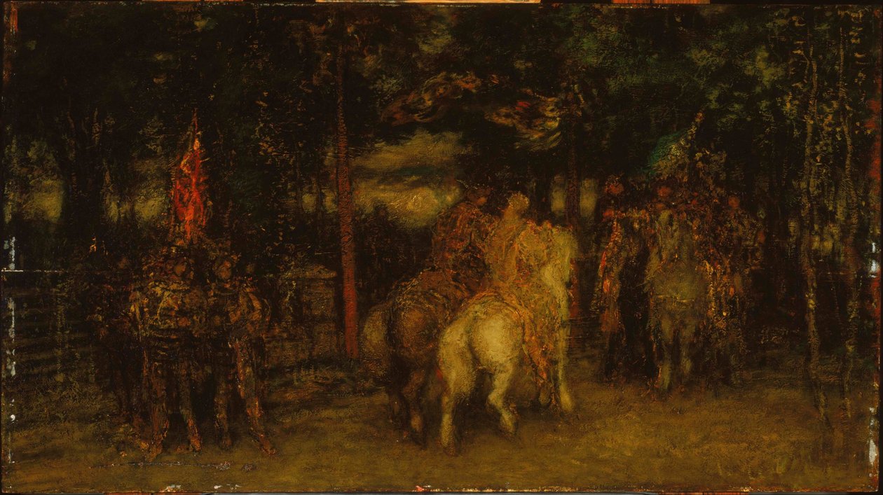 Landscape with Figures  av Adolphe Joseph Thomas Monticelli
