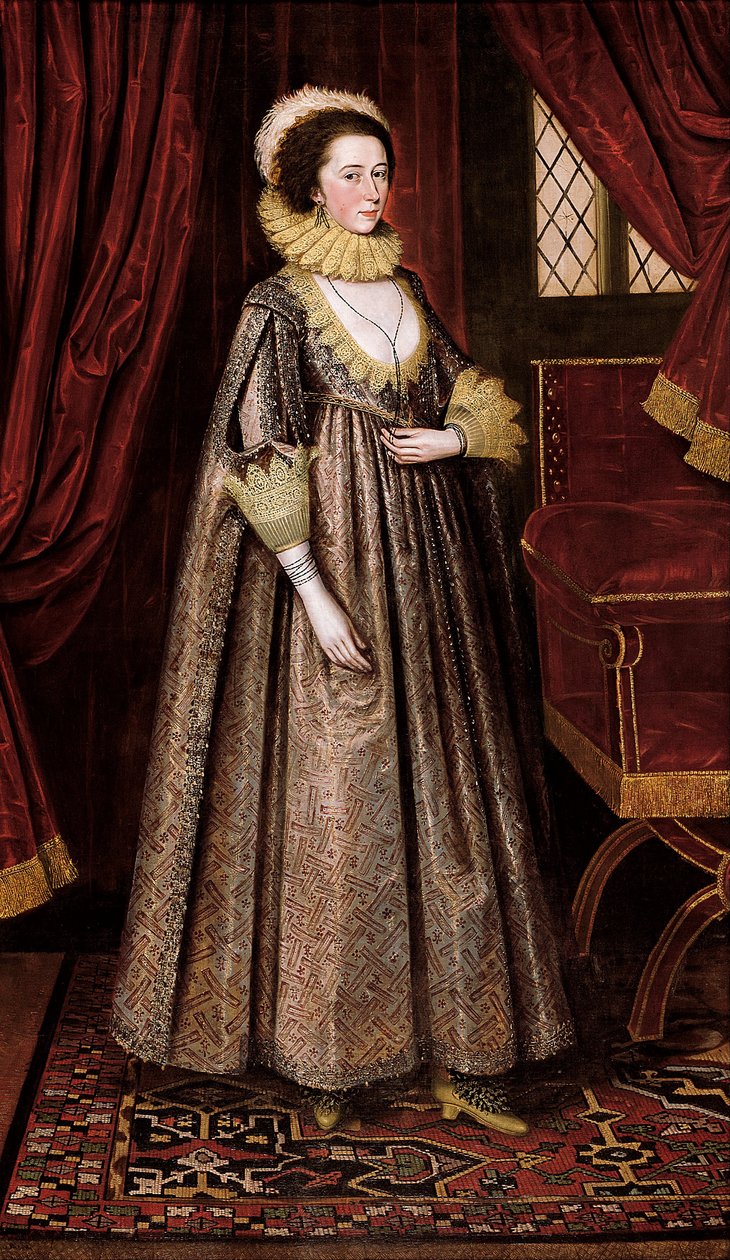 Magdalen Poultney, later Lady Aston  av Marcus Garret Gheeraerts the Younger