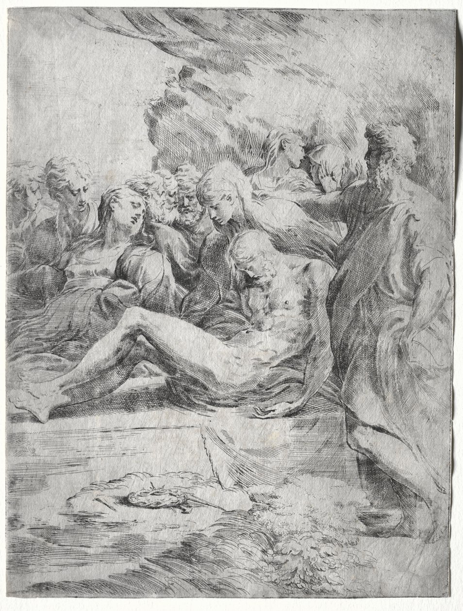 Gravläggningen av attributed to Asteas
