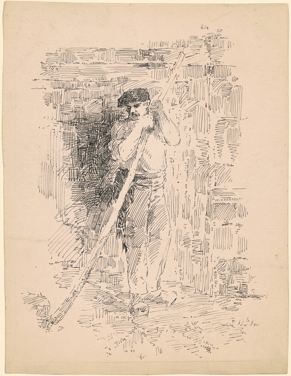 Dräng av attributed to Edward Moran