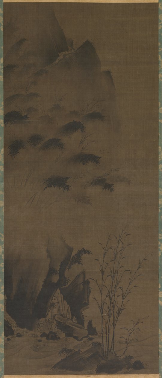 Bambu i regn av attributed to Genga