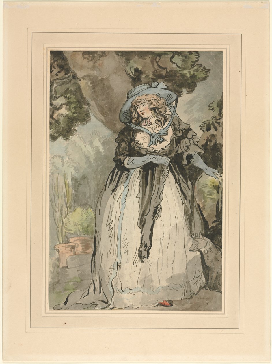 Mrs. Samuel Howitt (född Elizabeth Rowlandaon) av attributed to George Murgatroyd Woodward