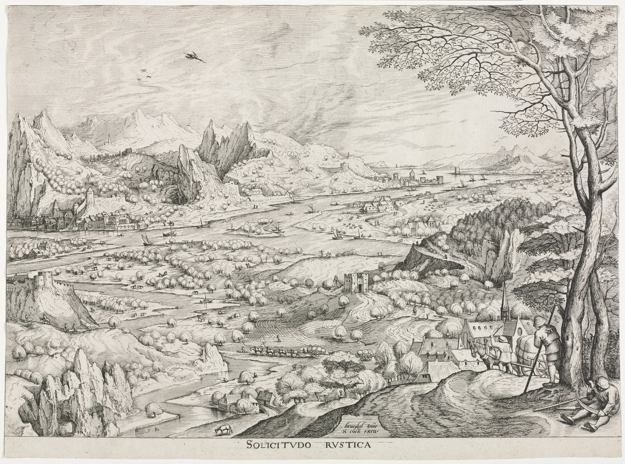 De stora landskapen: Rural Solicitus av attributed to Jan van Doetechum