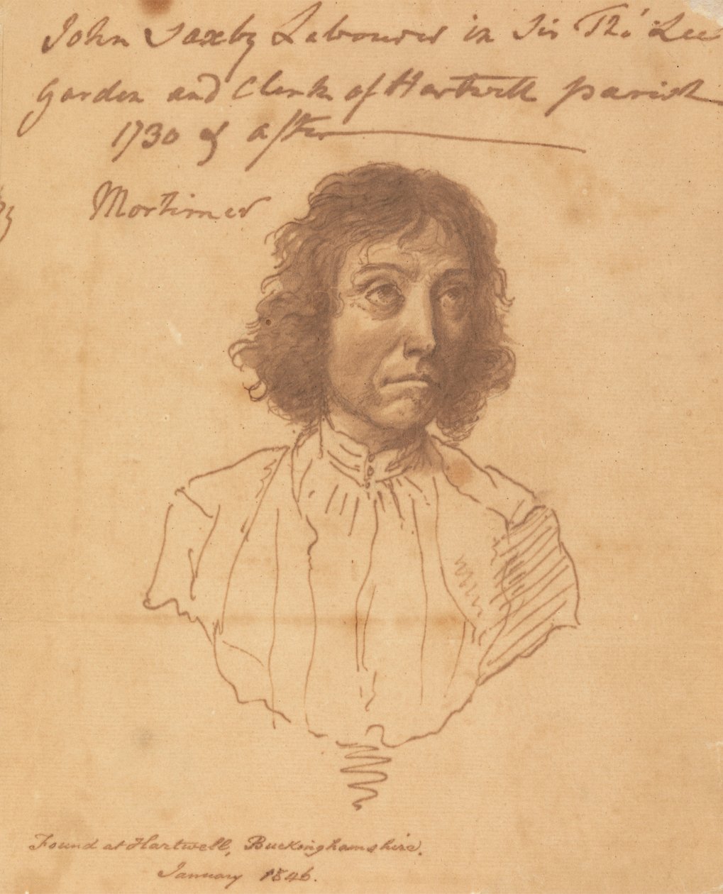Porträtt av John Saxby av attributed to John Hamilton Mortimer