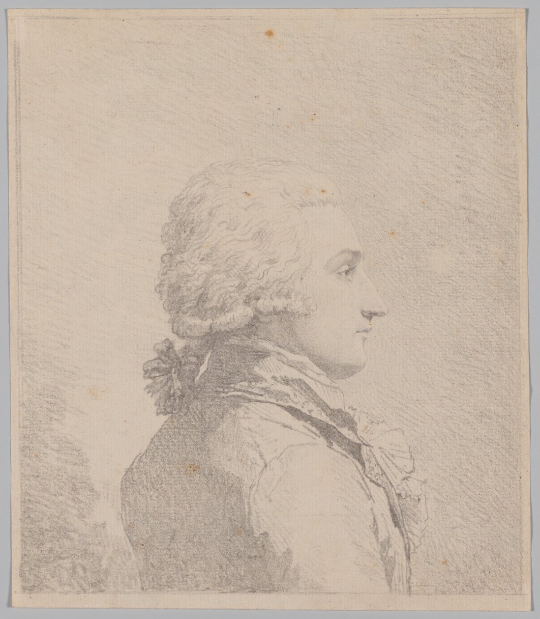 Profil Porträtt av en man av attributed to Louis Rolland Trinquesse