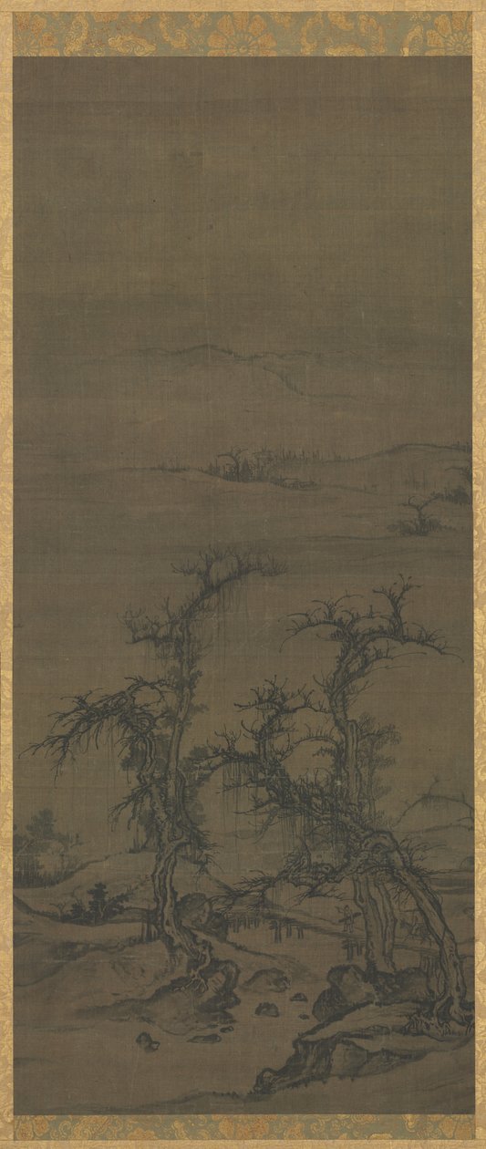 Att bära en Qin på ett besök av attributed to Luo Zhichuan