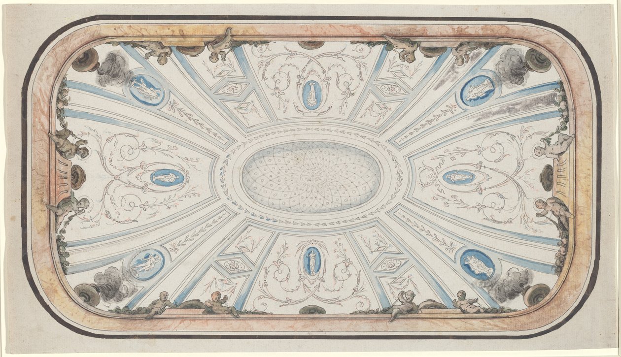 Design för ett tak av attributed to Mauro Antonio Tesi