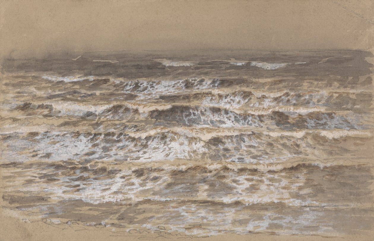 Studie av vågor av attributed to Samuel Palmer