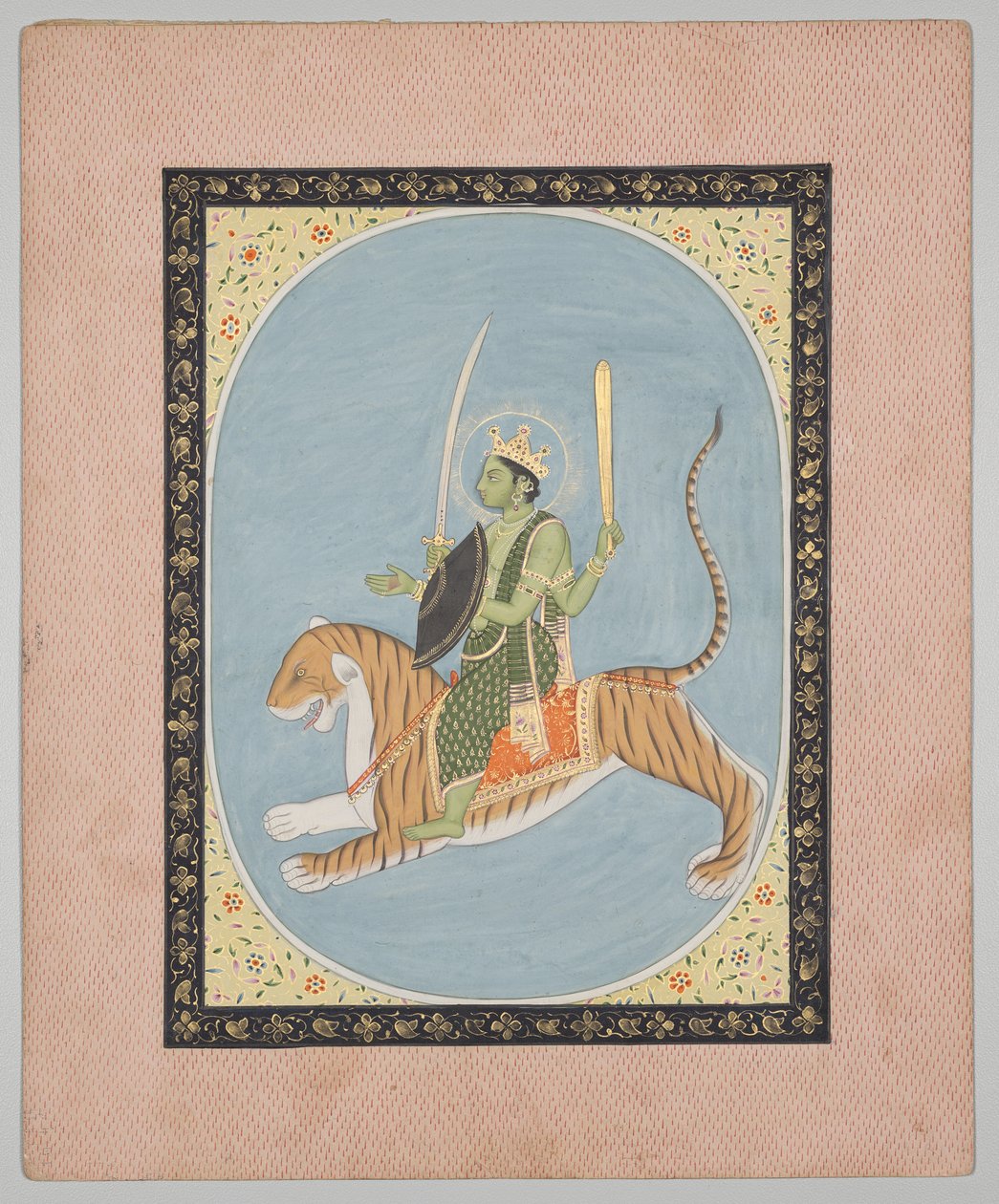 Mars, från en Mandi Astrology Series av attributed to Sanju
