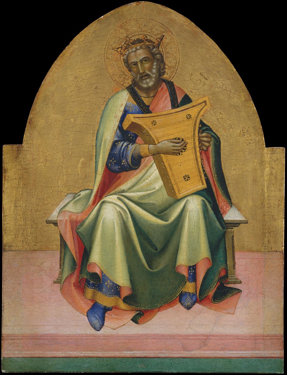 David, ca.1408-10 (tempera på trä, guldgrund) av c.1370 1425 Lorenzo Monaco