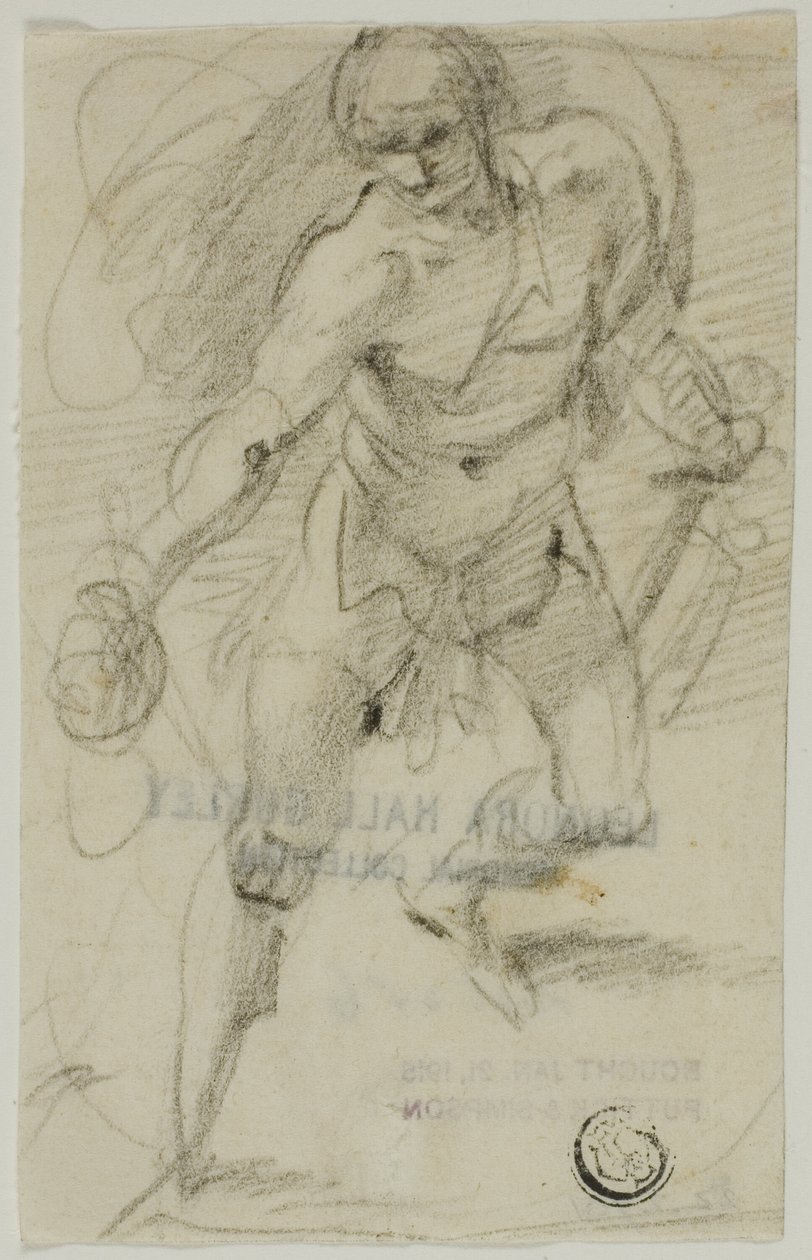 David med Goliat-huvudet av called Cavaliere d