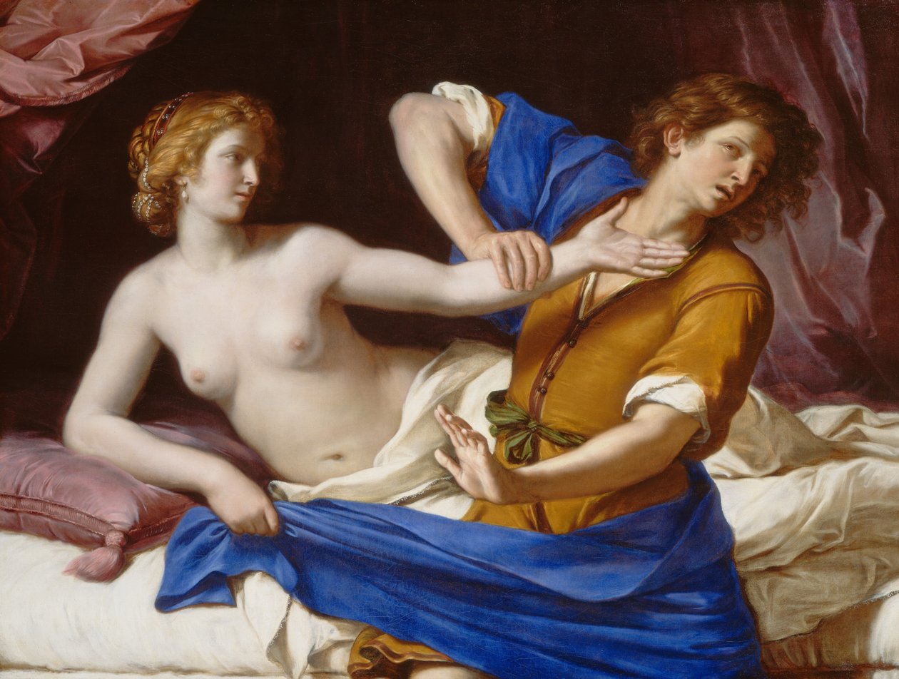 Josef och Potifars hustru av called Guercino Giovanni Francesco Barbieri