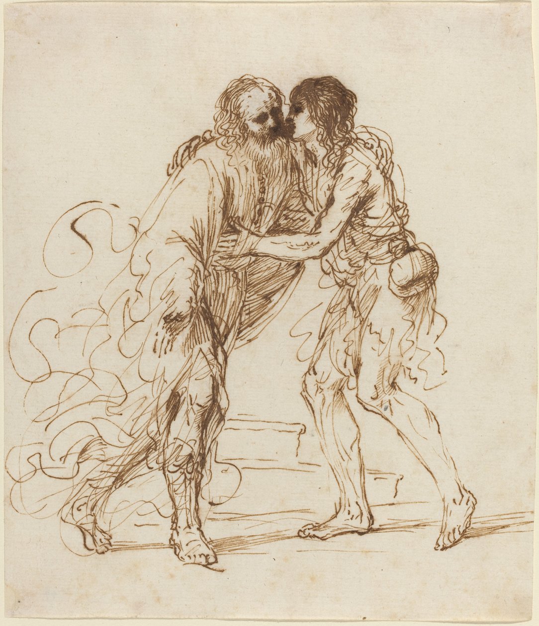 Den förlorade sonens återkomst av called Guercino Giovanni Francesco Barbieri