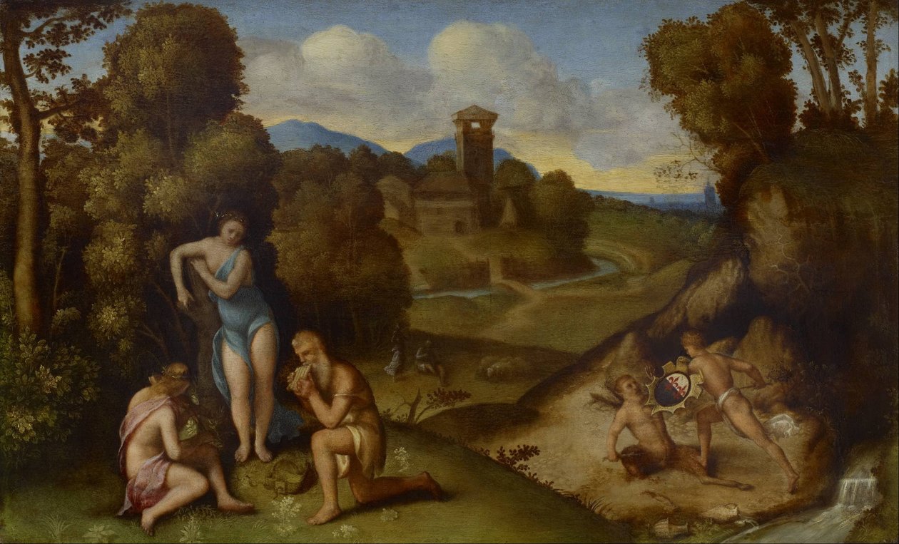 Allegory  av circle of Giorgione
