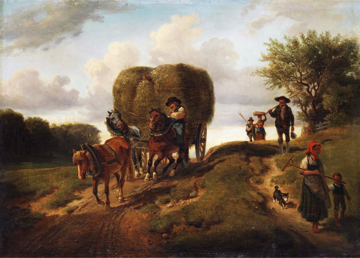 Die Heimkehr von der Heuernte av Hermann Kauffmann