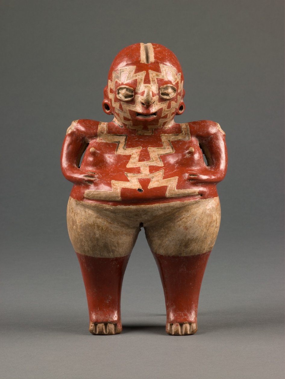 Kvinnofigur, sen formativ period, ca 500-0 f.Kr (keramik) av culture Chupícuaro