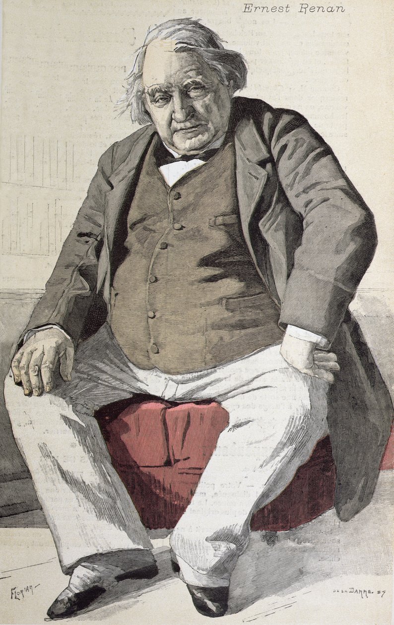 Porträtt av Ernest Renan (1823-92), från 