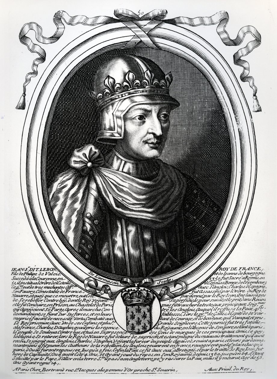 Johannes II den gode (1319-64) Frankrikes kung, från 