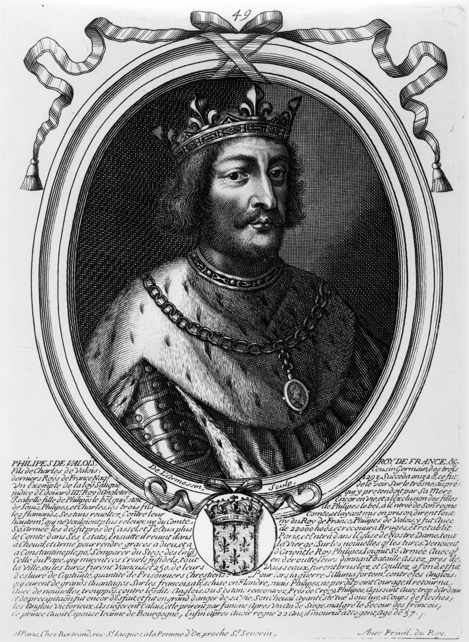 Filip VI av Valois (1293-1350) Kung av Frankrike, från 
