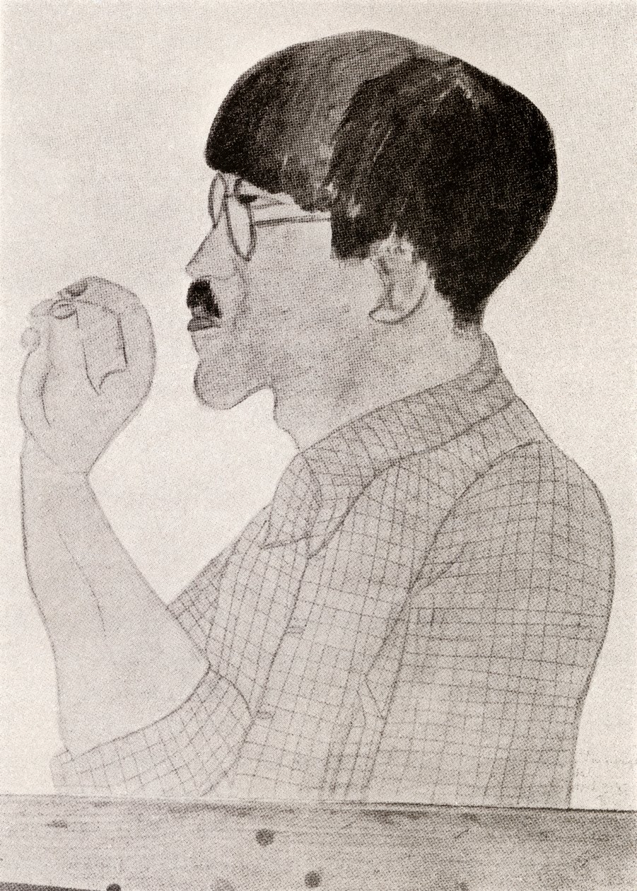 Leonard Tsuguharu Foujita (litografi) av de Montparnasse (1901-53) Kiki