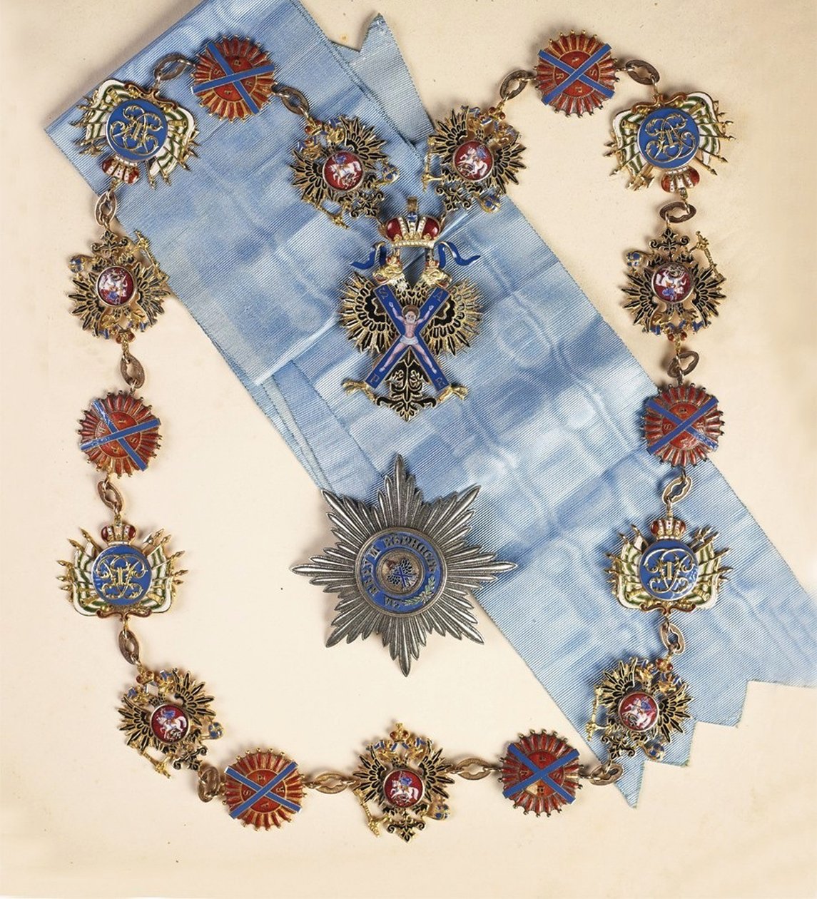 Insignier av Aposteln den Förste Andreasorden, andra hälften av 1800-talet. av decorations and medals Orders