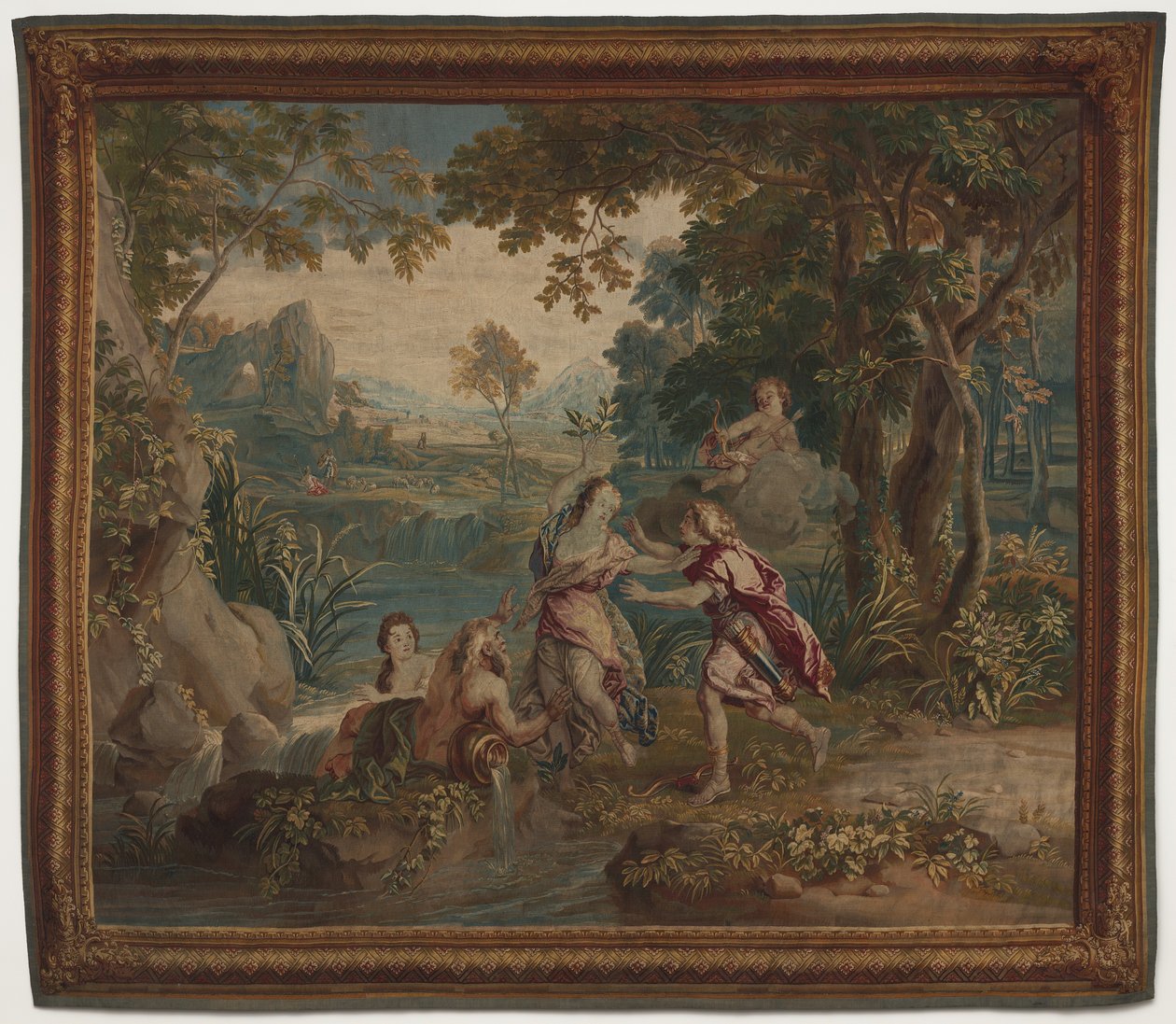 Apollo och Daphne av design by Charles de La Fosse; cartoon by Zeger Jacob van Helmont