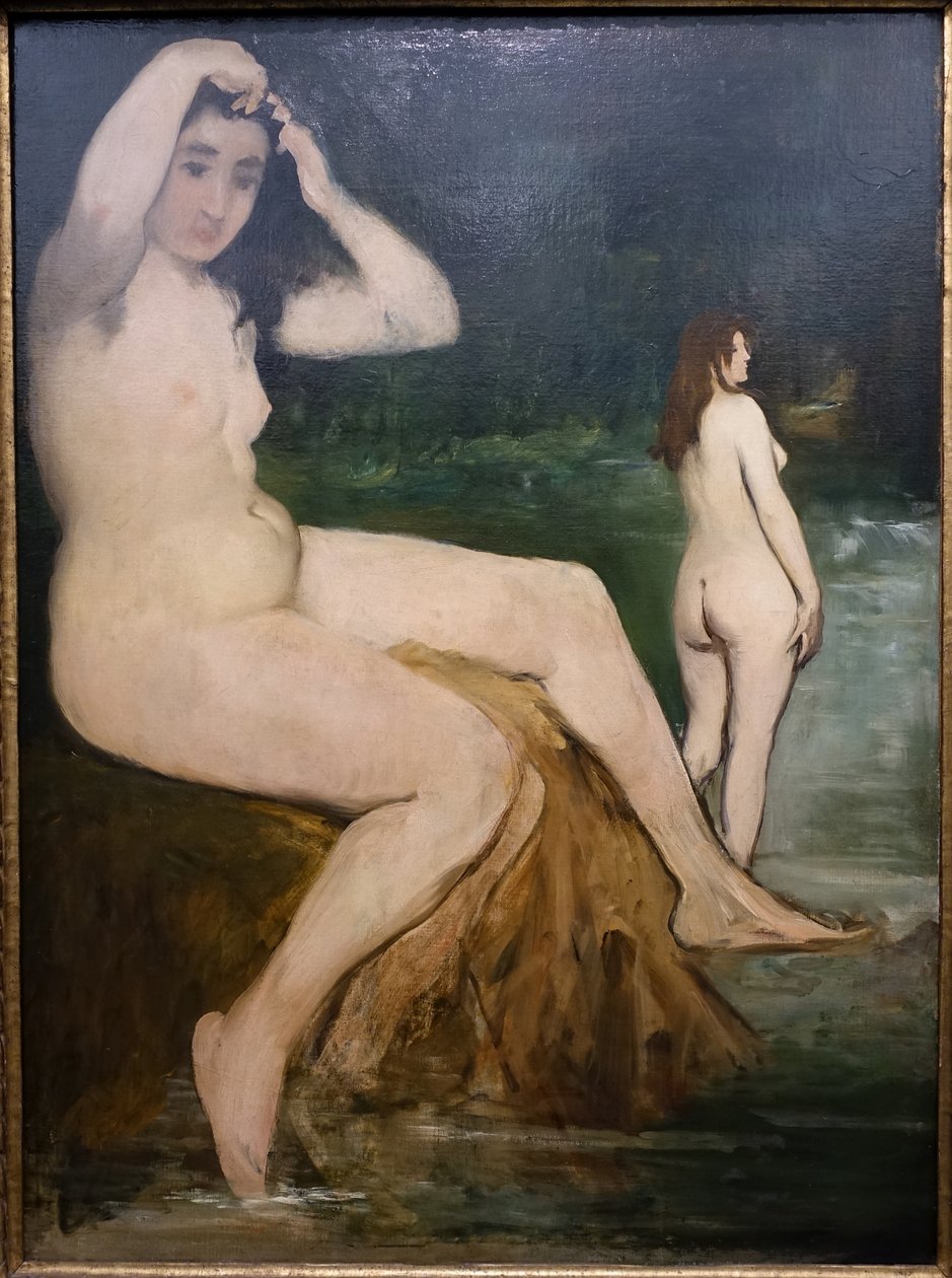Badgäster på Seine av Édouard Manet