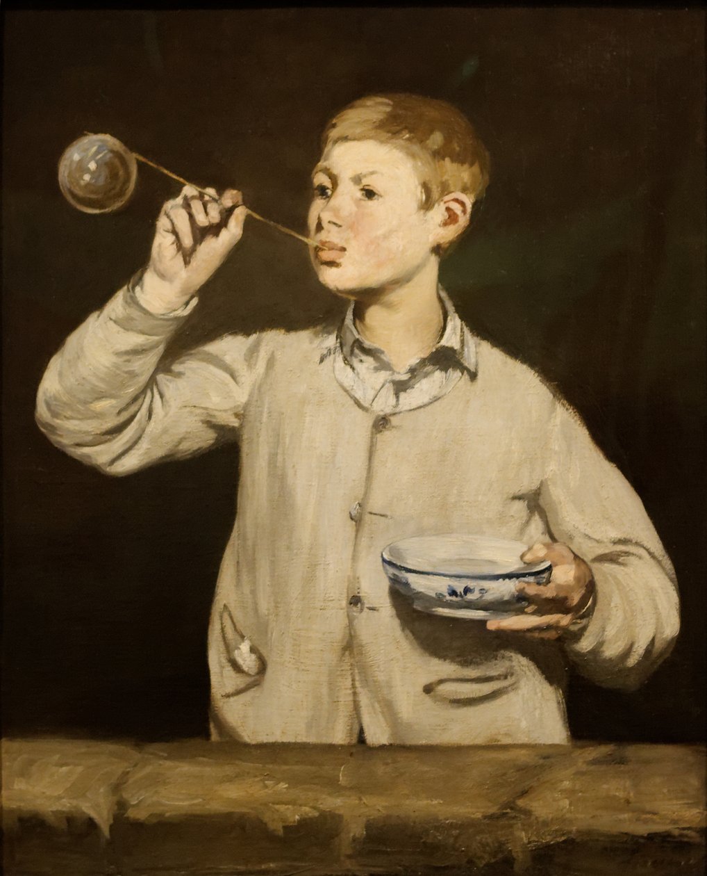 Boy Blowing Bubbles av Édouard Manet