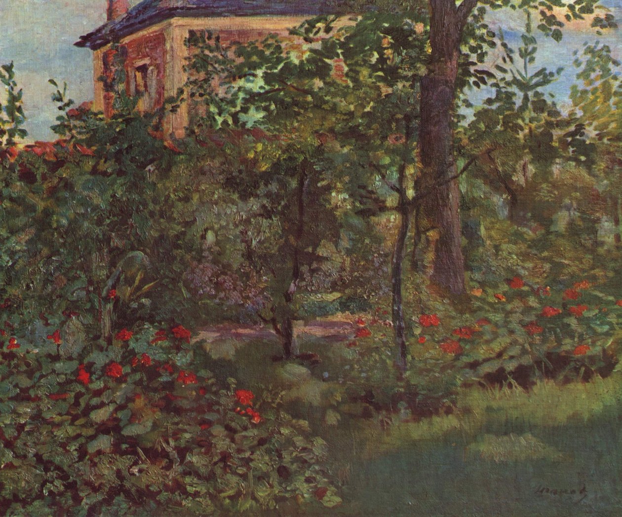 Eine Ecke im Garten von Bellevue av Édouard Manet
