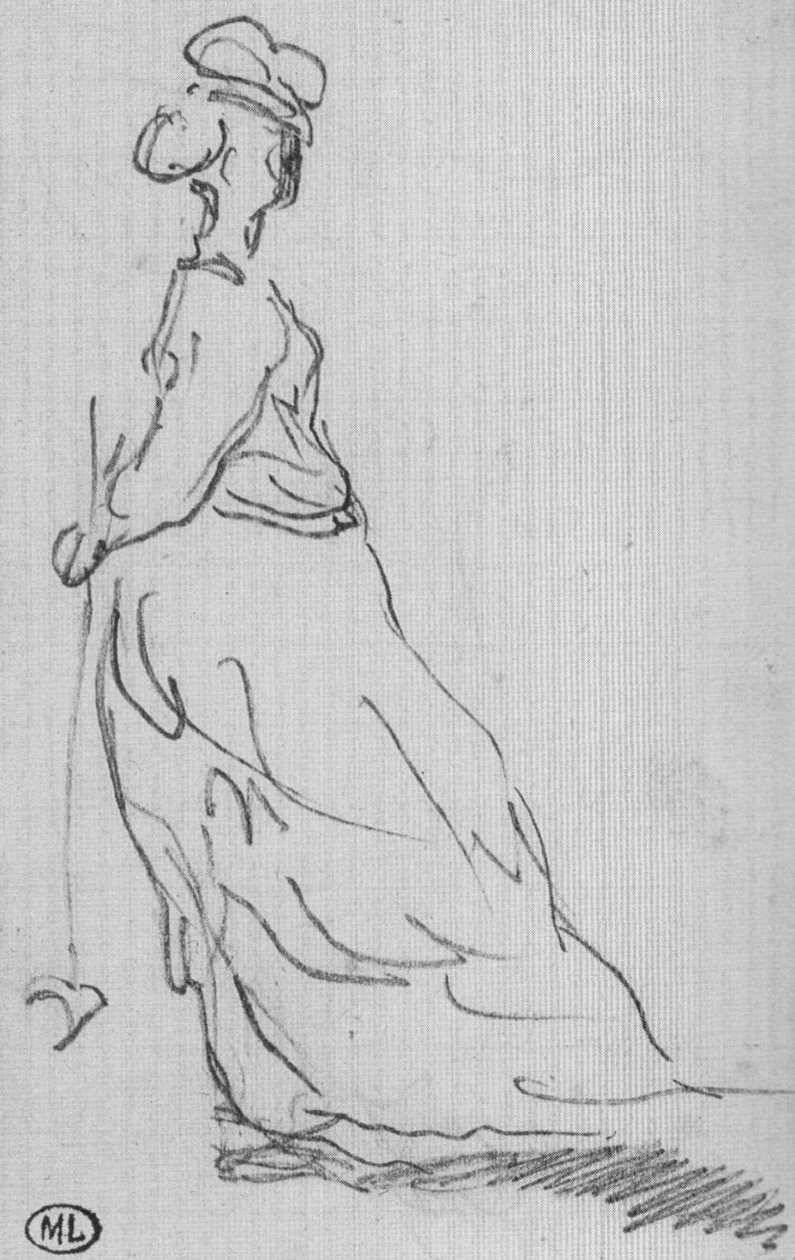 Etude pour jeanne Gonzales av Édouard Manet