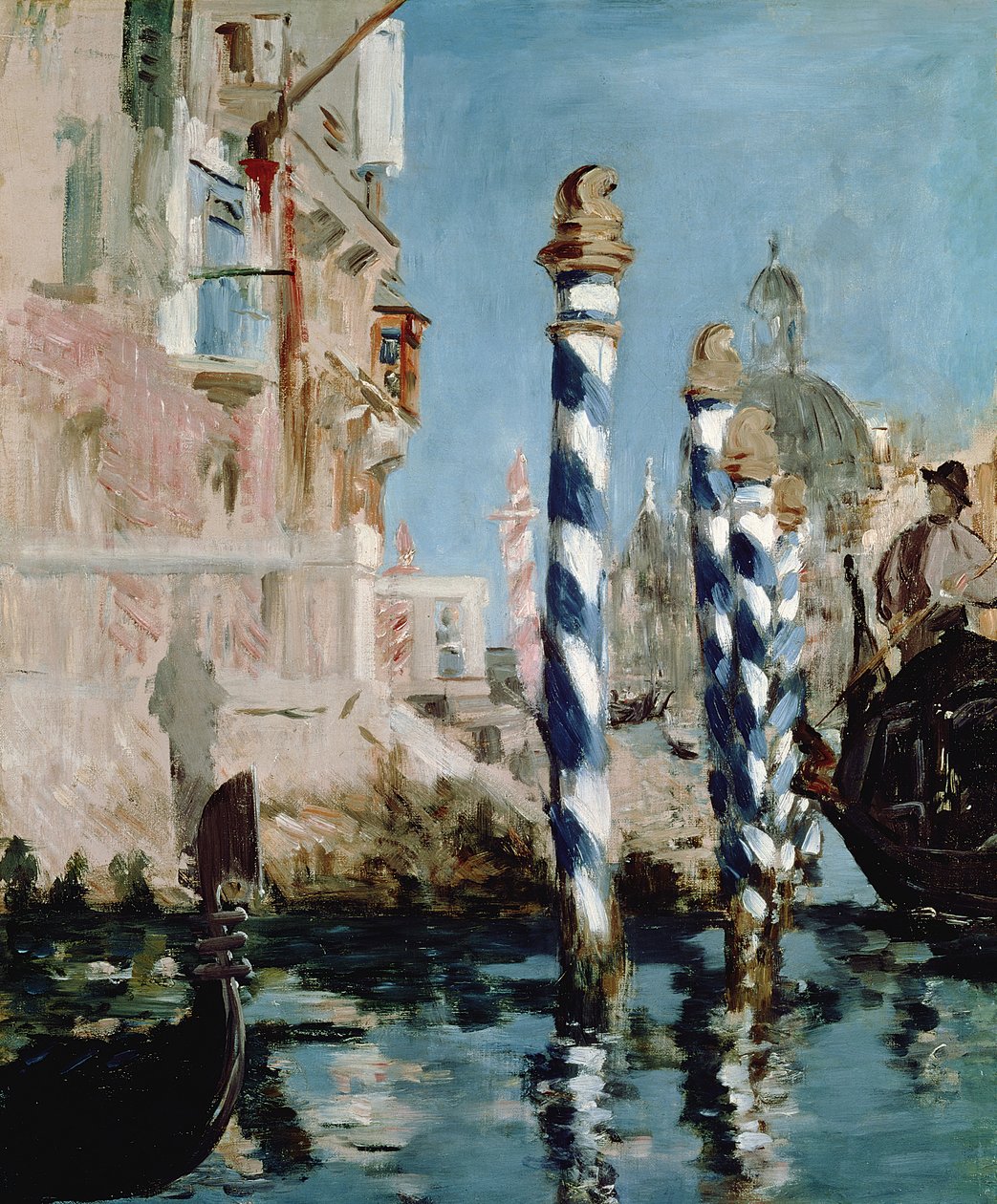 Canal Grande, Venedig, 1875 av Édouard Manet