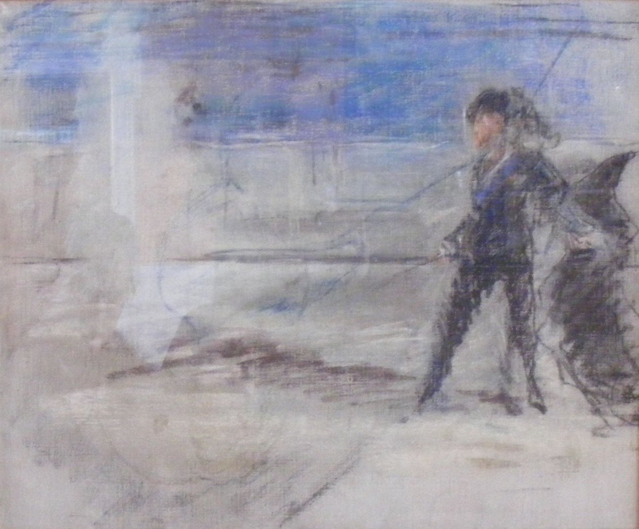 Hamlet och spöket av Édouard Manet