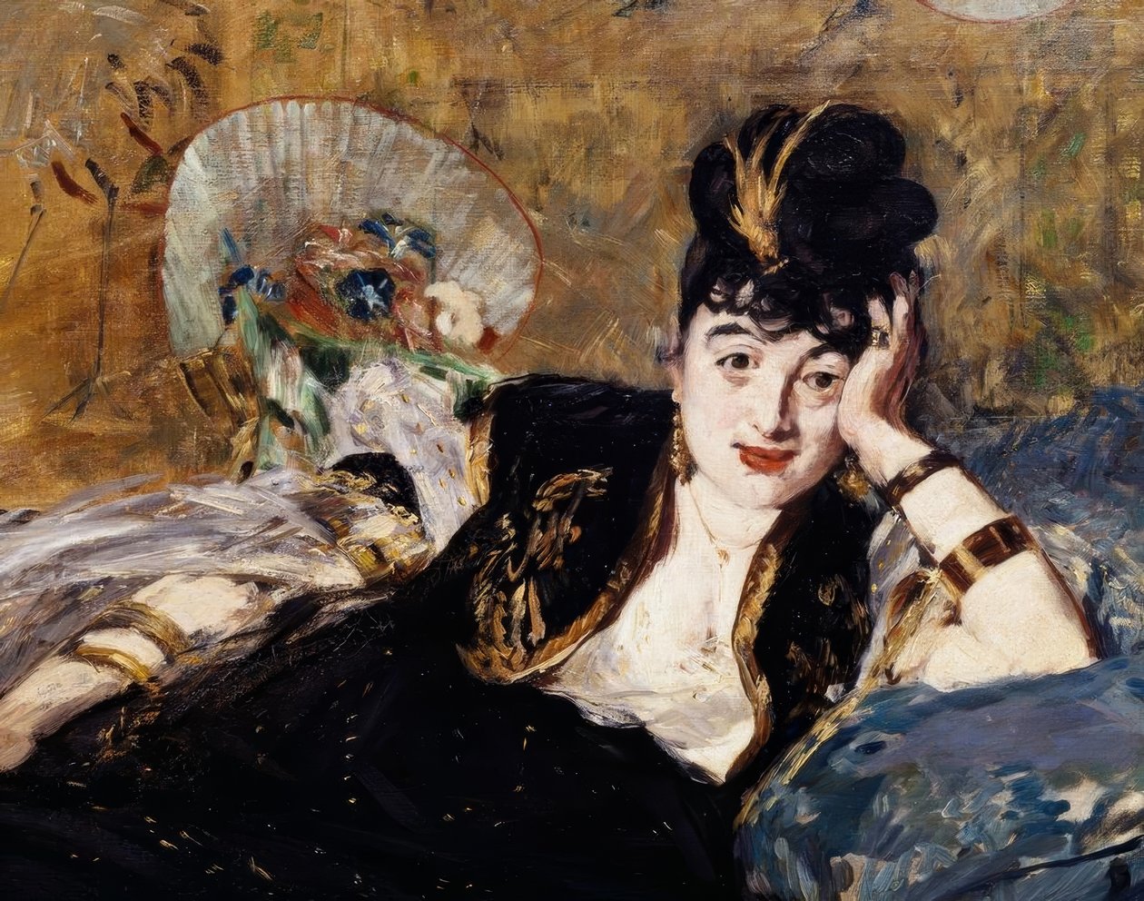 Damen med fläktarna av Édouard Manet