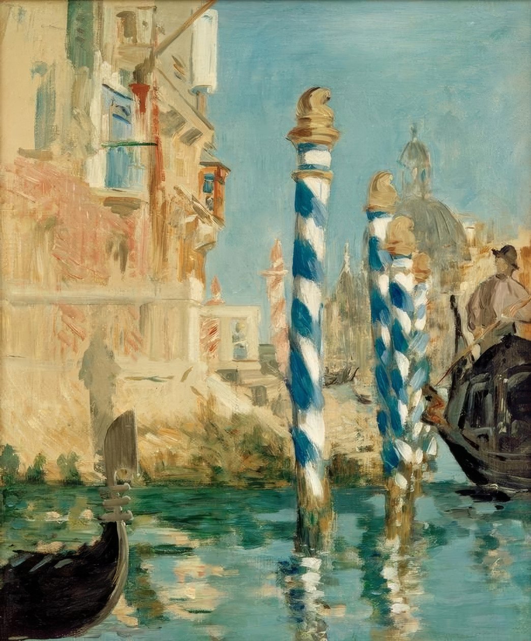 Canal Grande i Venedig (Utsikt över Venedig) av Édouard Manet
