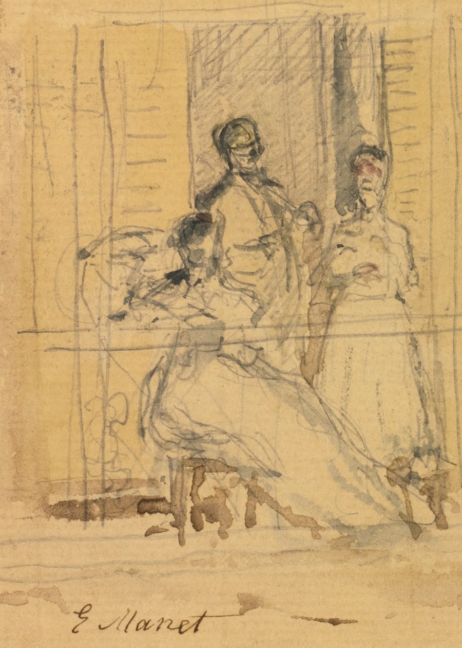 Le balcon  av Édouard Manet