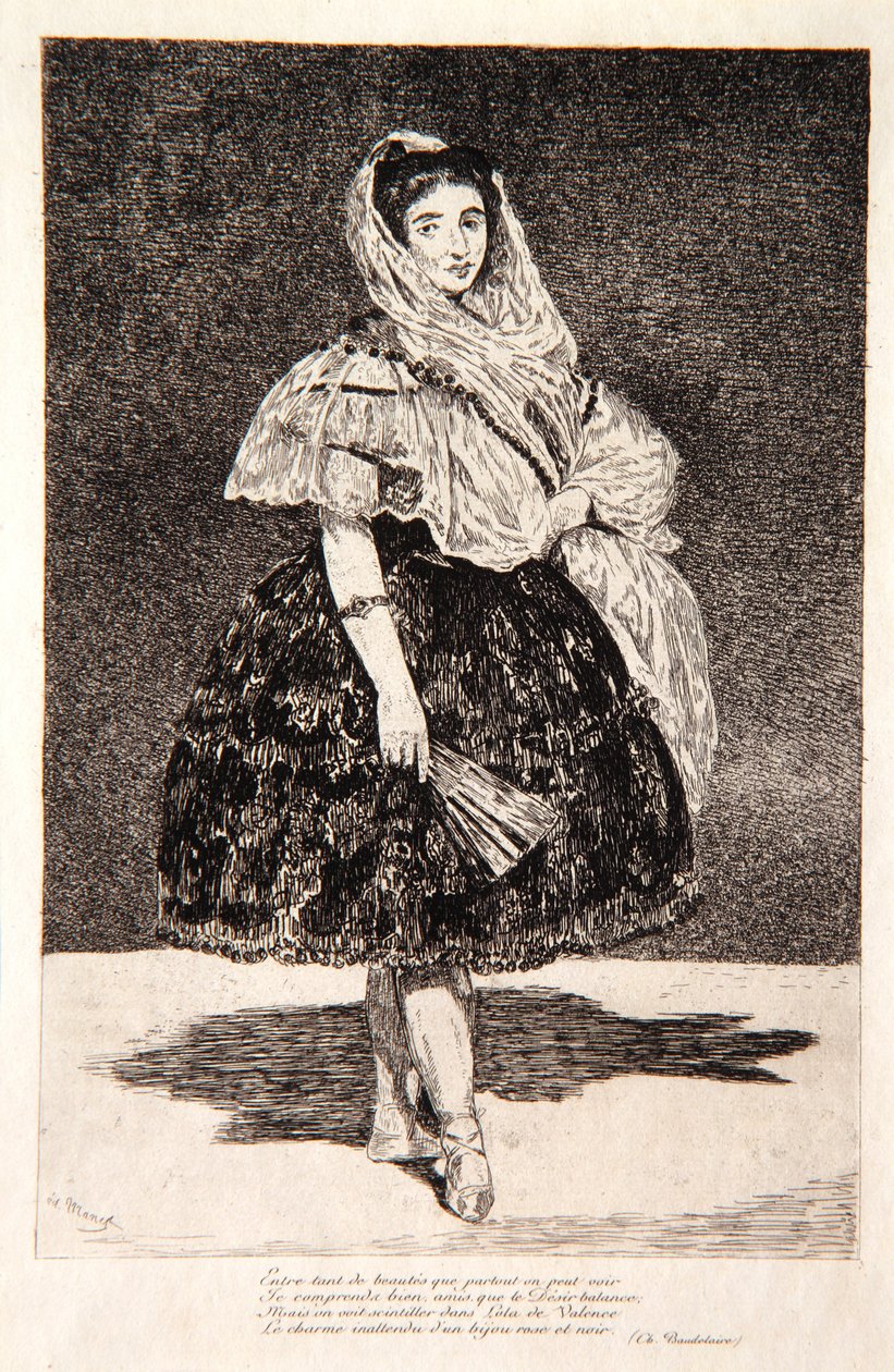 Lola de Valence, 1863 av Édouard Manet