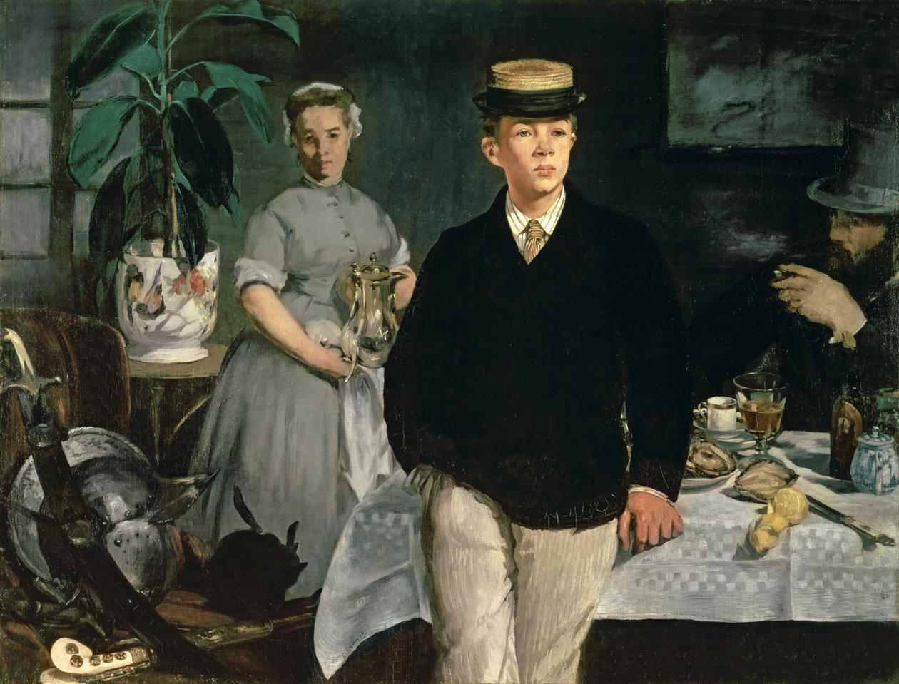 Lunch i studion, 1868 av Édouard Manet