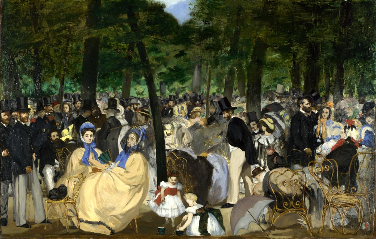 Música en las Tullerías  av Édouard Manet