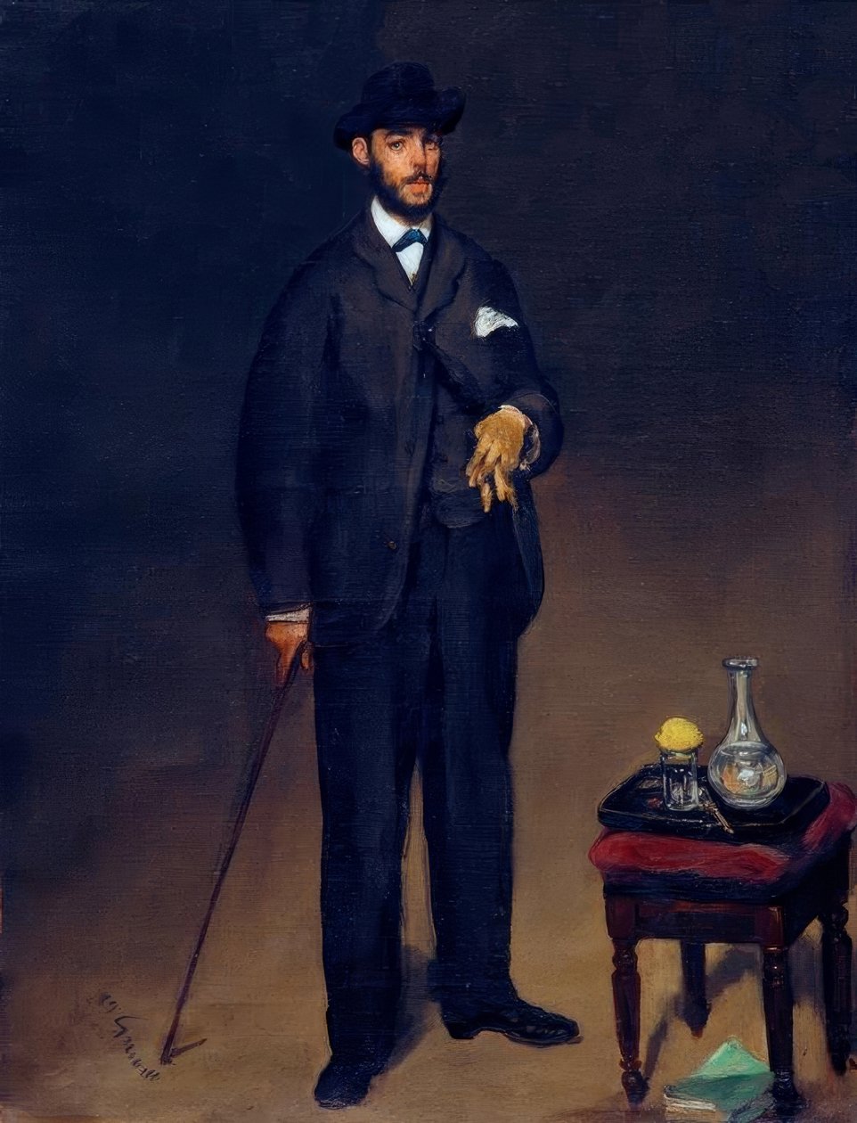 Porträtt av Théodore Duret av Édouard Manet
