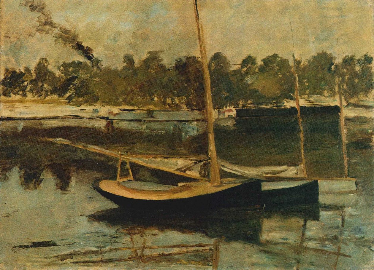 Segelboote in Argenteuil av Édouard Manet