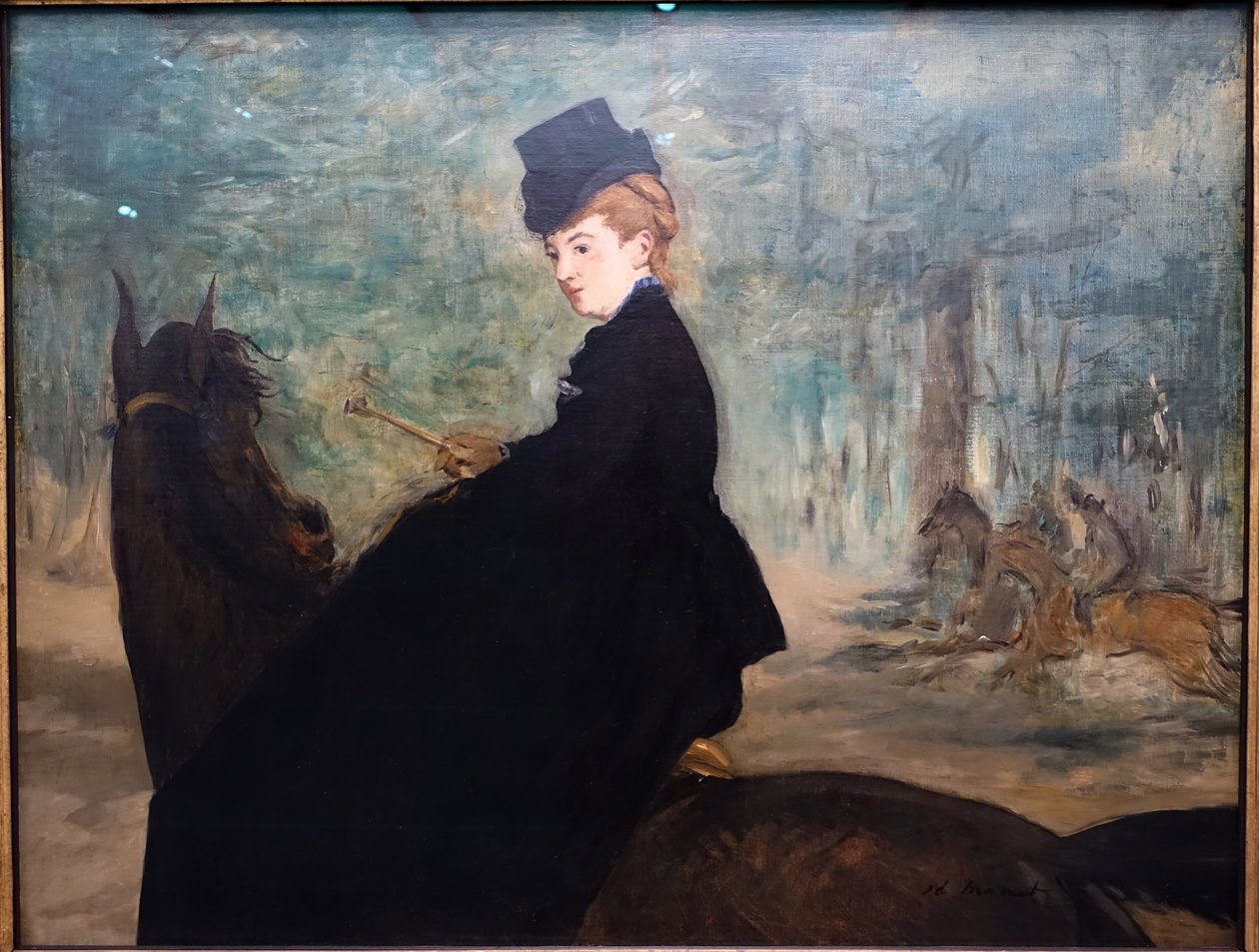 Amazonas, porträtt av Marie Lefebure av Édouard Manet