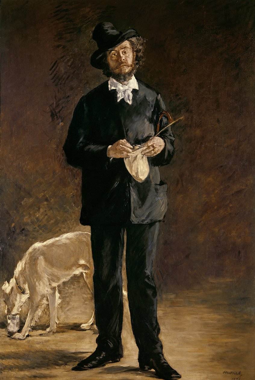 Konstnären eller porträttet av Gilbert Marcellin Desboutin, 1875 av Édouard Manet