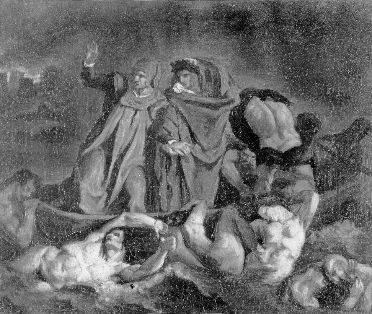 Barken i Dante (efter Delacroix) av Édouard Manet