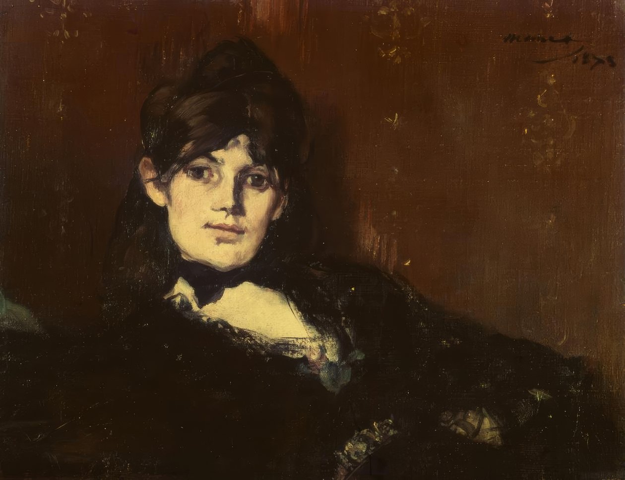 Berthe Morisot förlängde av Édouard Manet