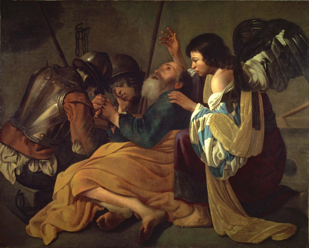 Liberation of Saint Peter  av Hendrick ter Brugghen