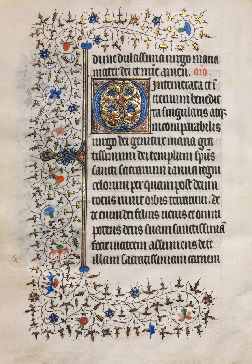 Timbok (Användning av Paris): Dekorerad initial av follower of Boucicaut Master